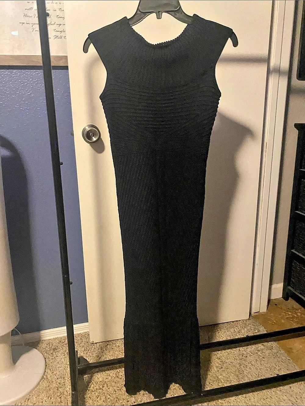 Black Knit Maxi Dress